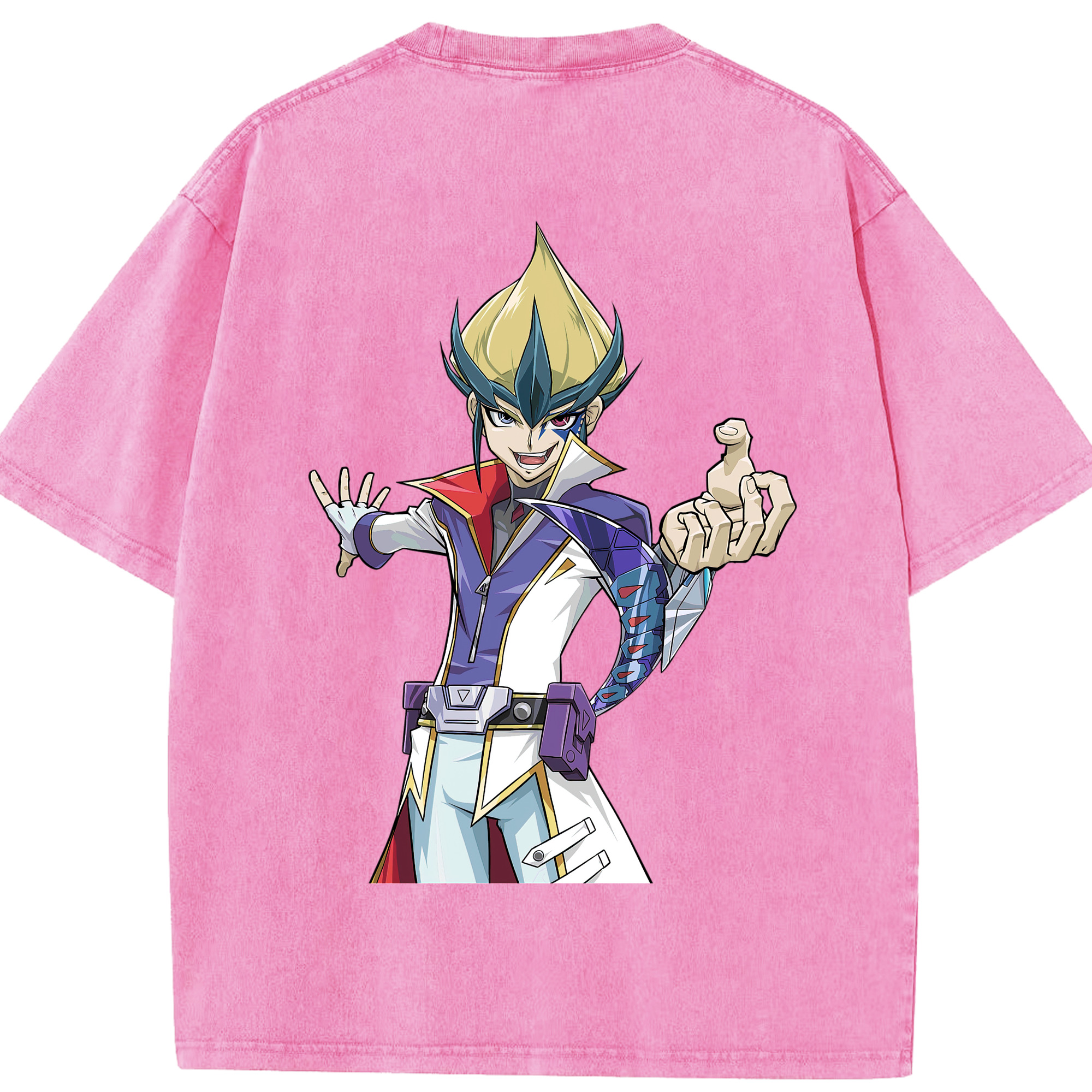 （画像用） 遊☆戯☆王 Yu-Gi-Oh! 綿100% ヴィンテージ風 半袖Tシャツ（背面プリント）